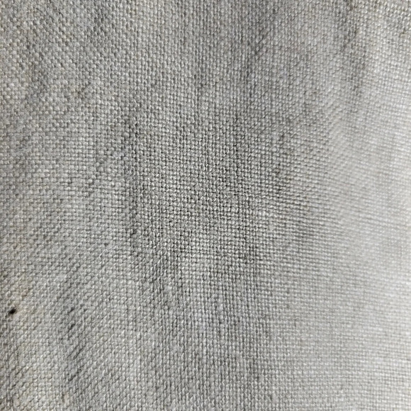 Linen tunic shirt blouse top oversized loose relaxedfit beige oatmeal size small - Picture 5 of 11